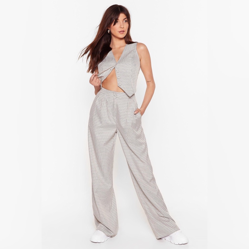 Tailored wide leg pants and vest - outfit